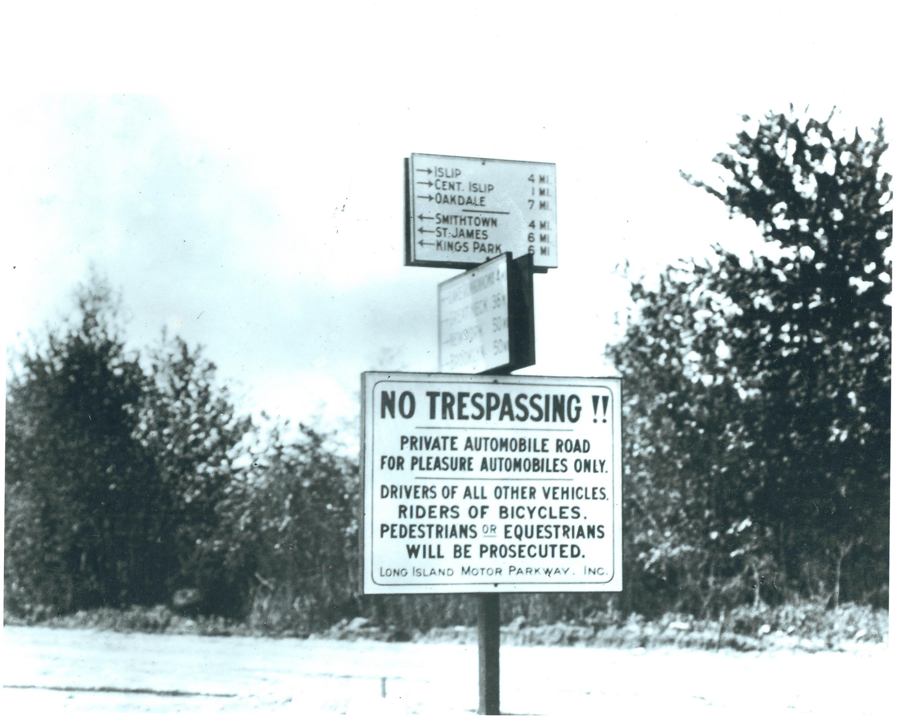 LIMP Sign No Trespassing and Directions