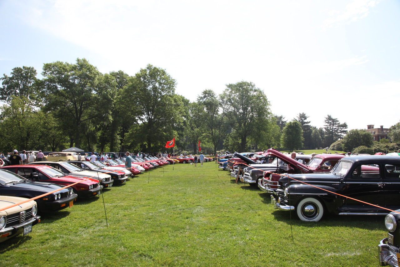 2010 Old Westbury Gardens Show- Line-up of Alfa Romeos