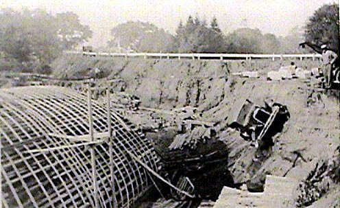 Northern State Parkway #5 Lakeville Road Bridge Under Construction 1930s
