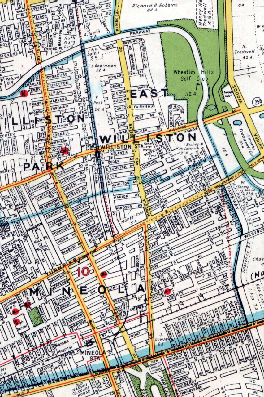 Wheatley Hills Golf Club Map