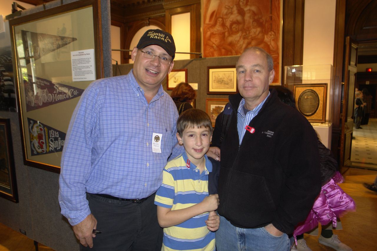 Howard Kroplick, William  Shriver and his father Peter Shriver (left to right) at the 2008 Vanderbilt Centennial Celebration on October 19, 2008 at the 
