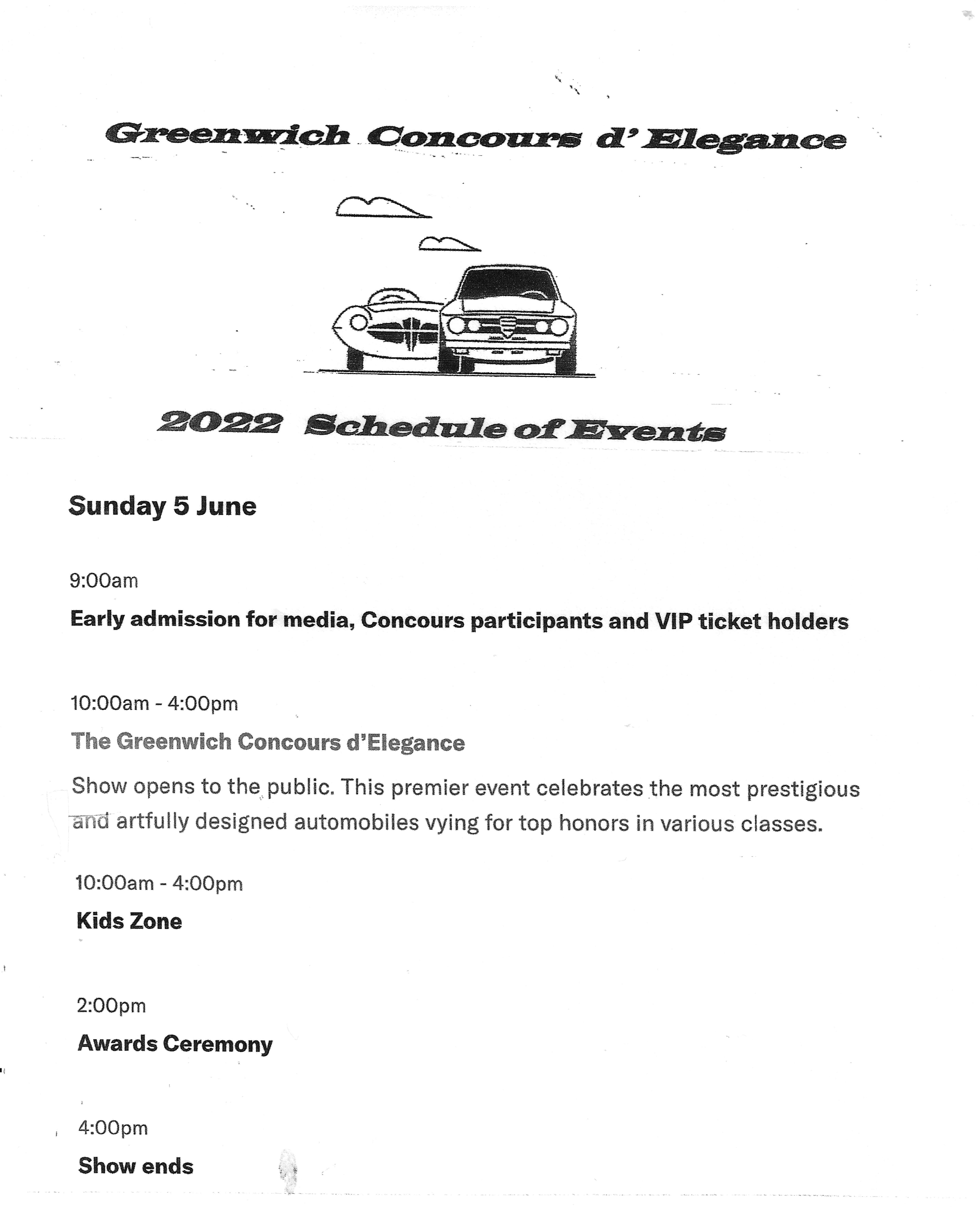  The Greenwich Concours Americana d’ Elegance, Greenwich, Ct.