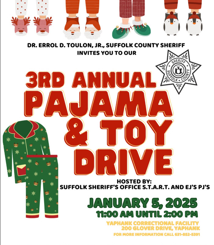 Suffolk County Sheriff’ 3rd Annual Pajama & Toy Drive, Yaphank, NY