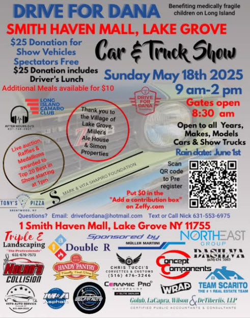 The Drive for Dana Car & Truck Show, Lake Grove, NY