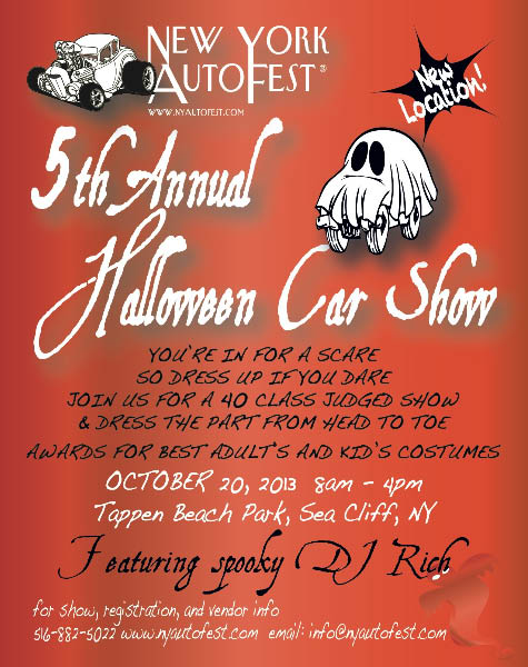 5th Annual Halloween Car Show, Tappen Beach, Sea Cliff, NY