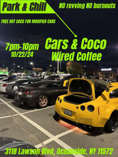  Cars & Coco Wired Coffee Park & Chill, Oceanside, NY