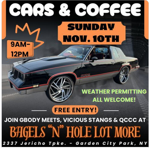 Cars & Coffee Meet Up, Garden City Park, NY