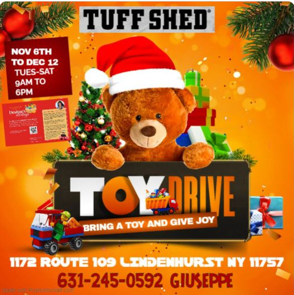  Tuff Shed Toy Drive, Lindenhurst, NY