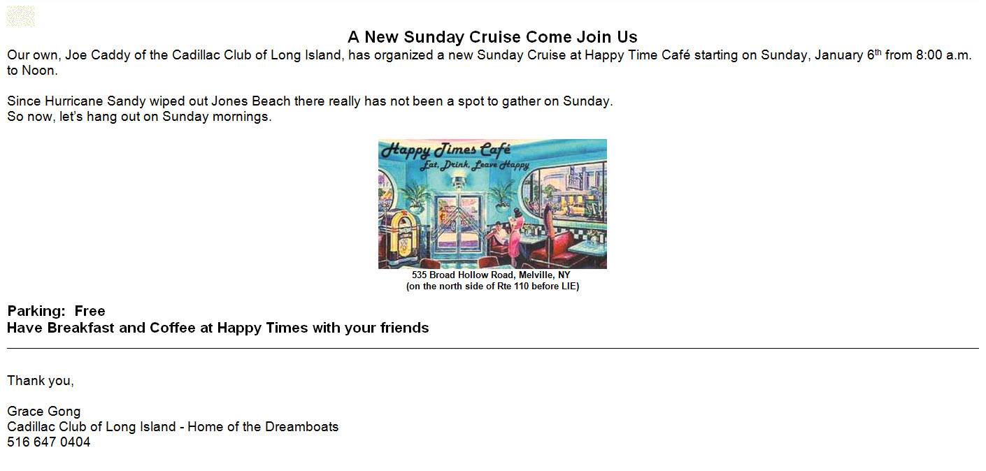 Sunday Cruise, Melville, NY