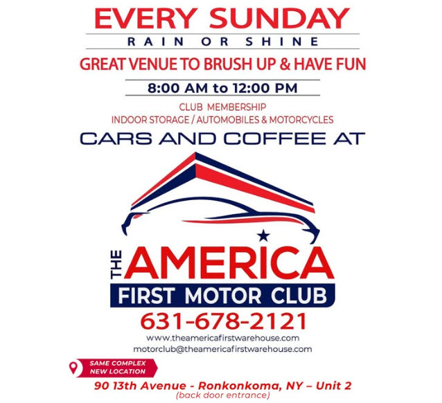 The America First Motor Club Cars & Coffee Meet, Ronkonkoma, NY