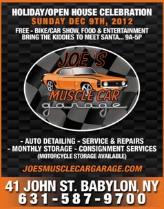 Grand Opening Celebration: Joe’s Muscle Car Garage, Babylon, NY