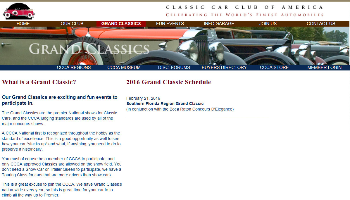 Southern Florida Region Grand Classic, Boca Raton, Florida