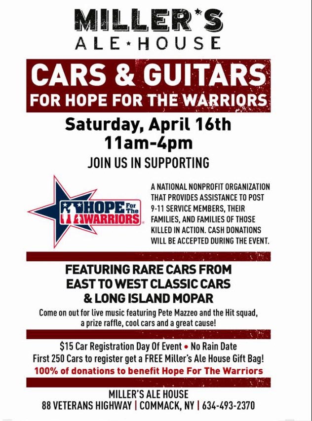 Hope for the Warriors Classic Car Show & Fundraiser, Commack, NY