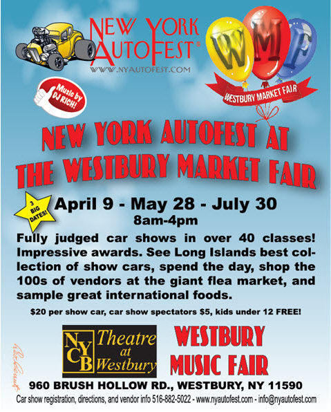 New York AutoFest at Westbury Music Fair, Westbury Rescheduled for Sunday