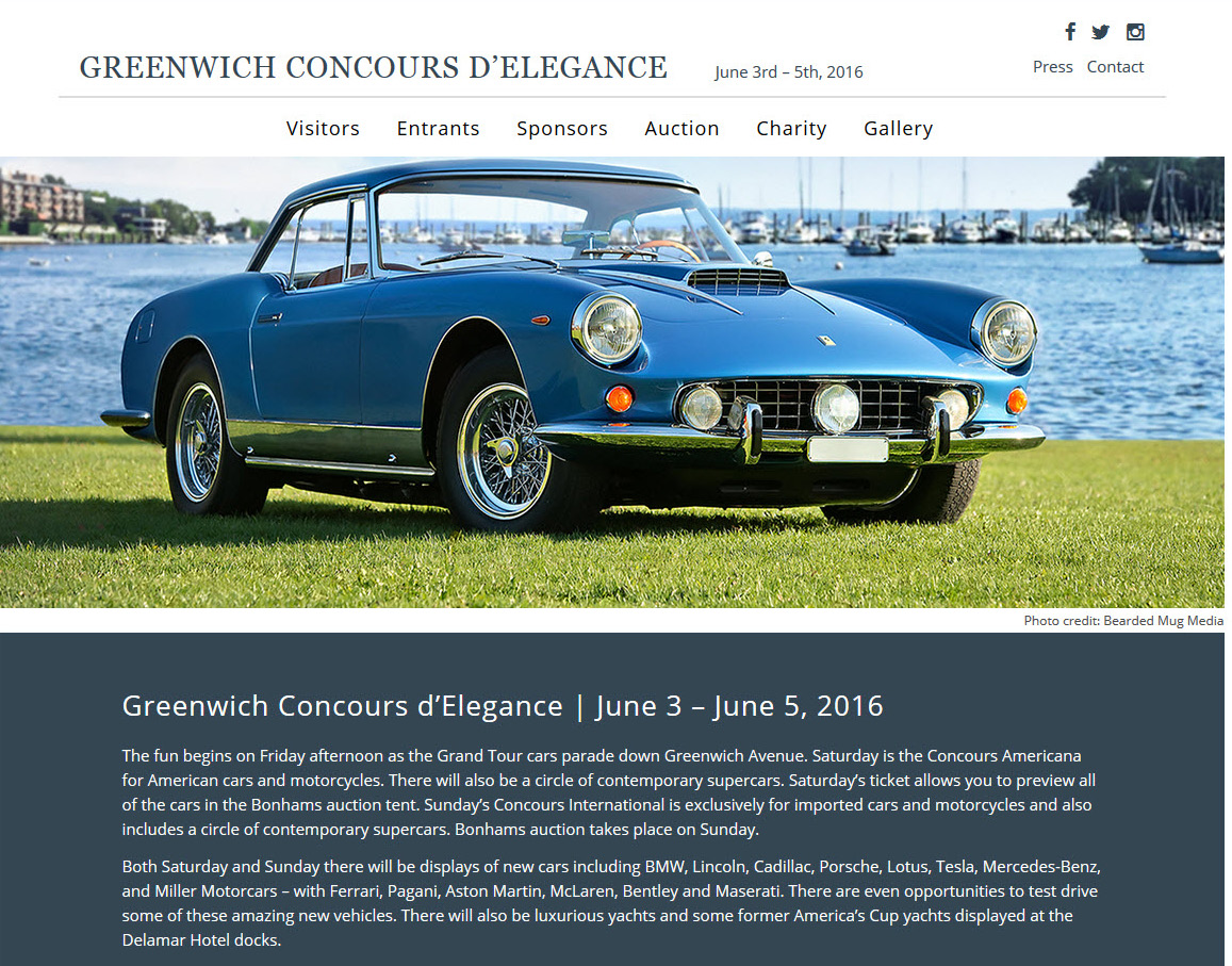 Greenwich Concours International d’ Elegance, Greenwich, CT
