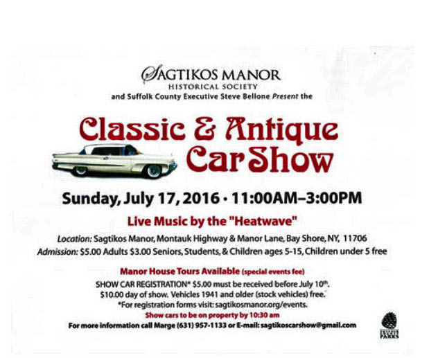 Sagtikos Manor Classic & Antique Car Show, Bay Shore, NY