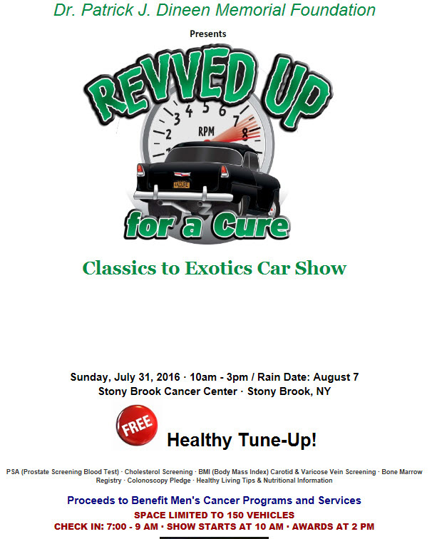 Revved Up for a Cure Car Show, Stony Brook, NY