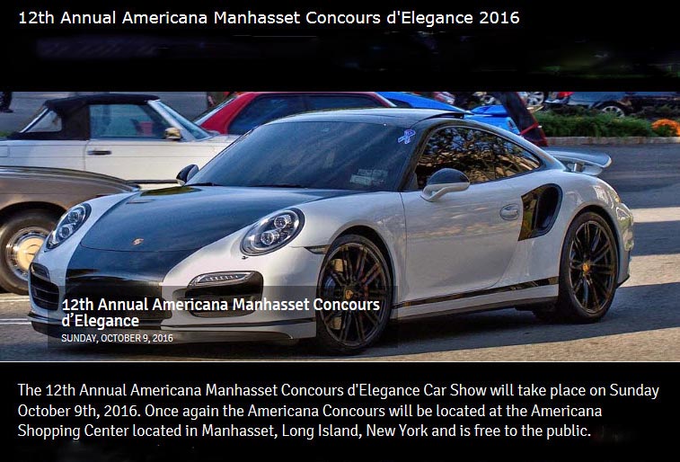 12th Annual Americana Manhasset Concours D’ Elegance, Manhasset, NY