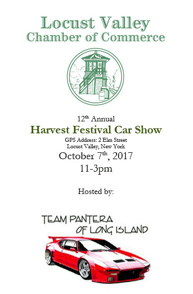 12th Annual Locust Valley Chamber of Commerce Harvest Festival Car Show, Locust Valley, NY