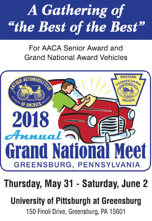 AACA 2018 Annual Grand National Meet, Greensburg, Pennsylvania