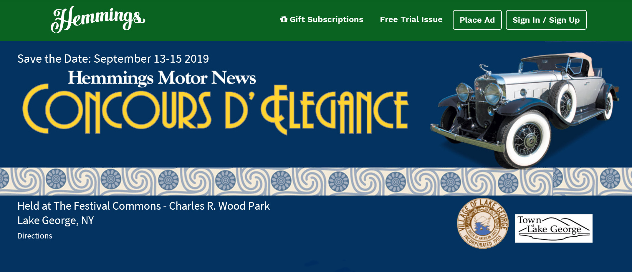 Hemmings Motor News Concours D’Elegance, Lake George, NY