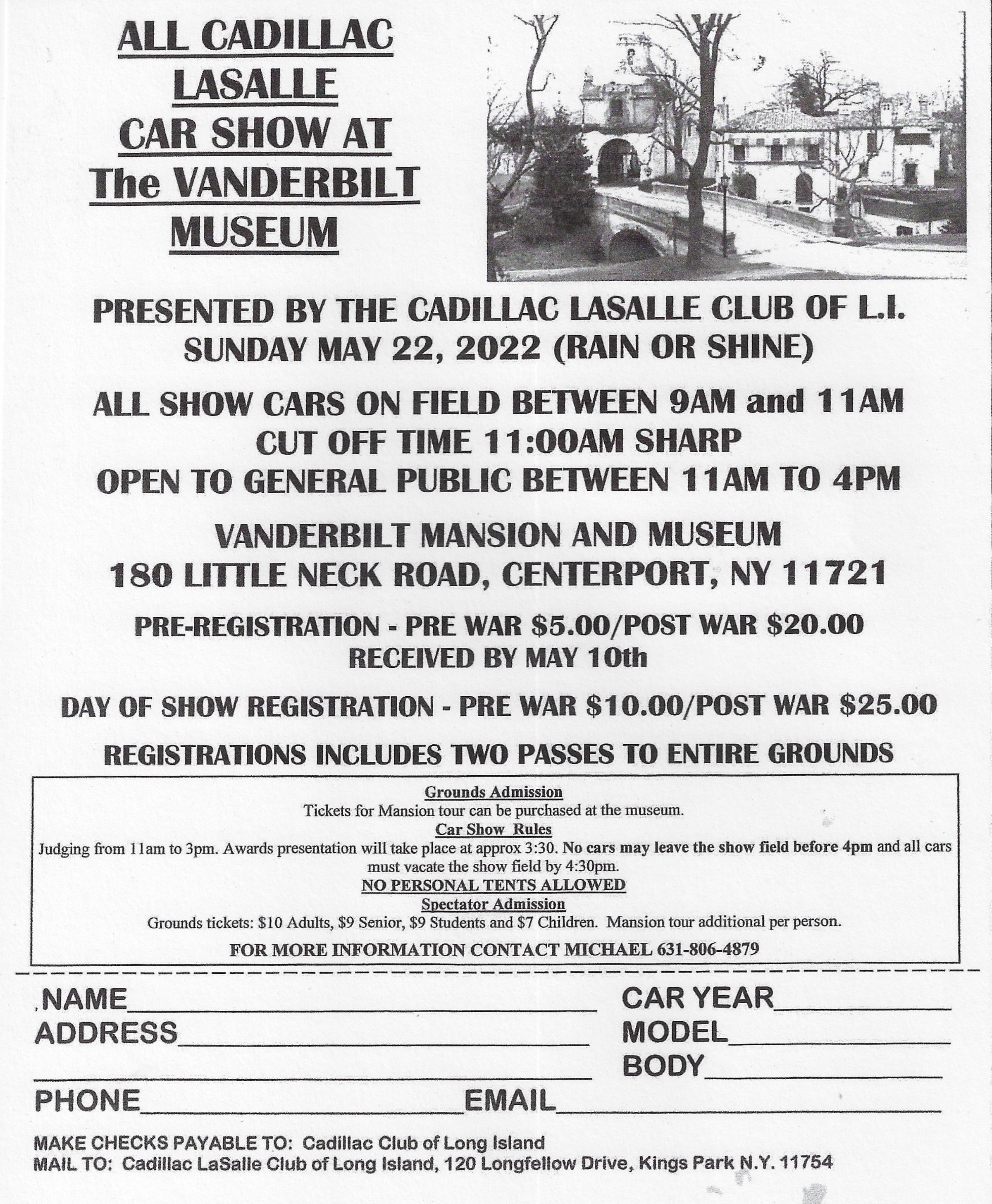 All Cadillac Lasalle Car Show at the Vanderbilt Museum, Centerport, NY