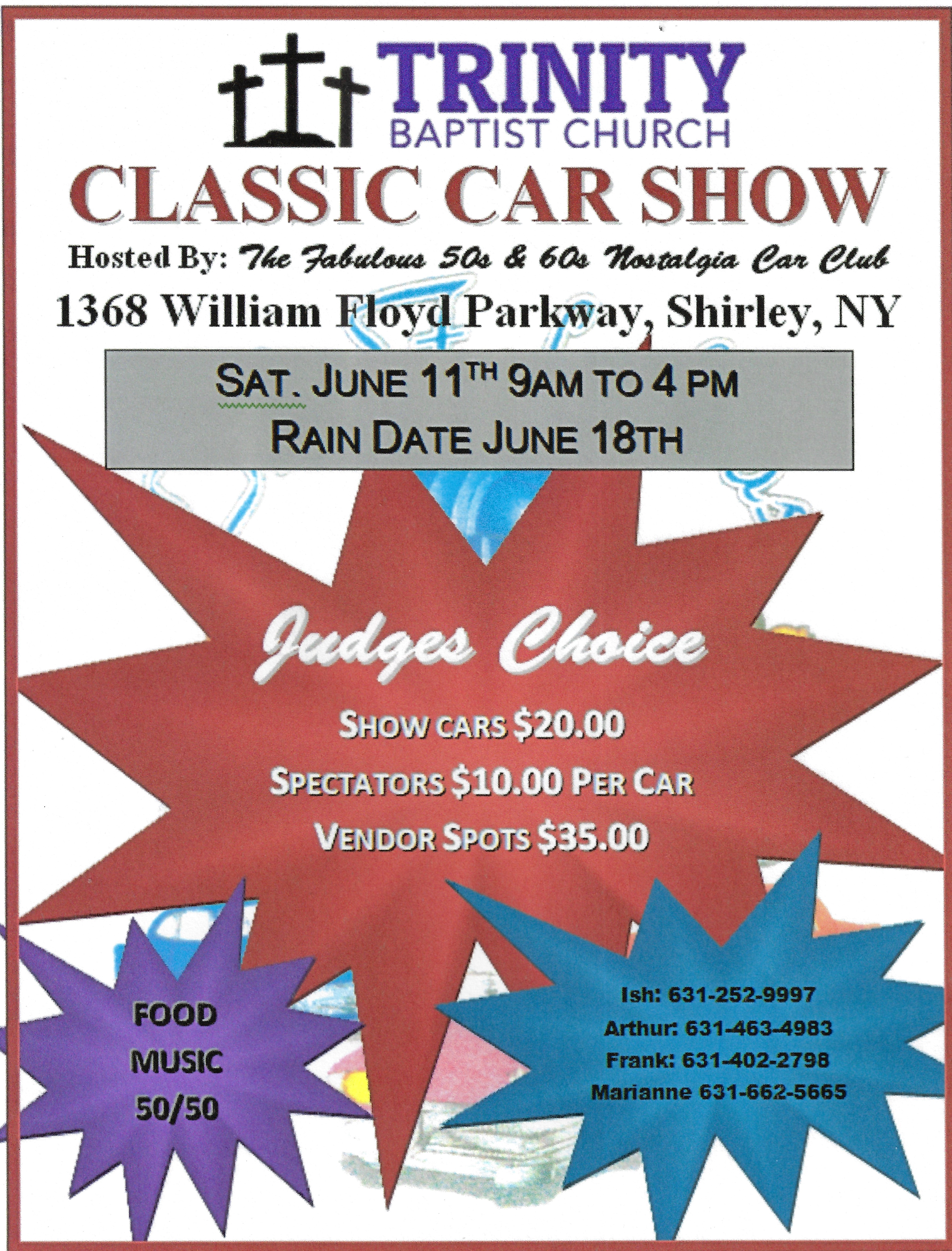 Holy Trinity Church Car Show Fundraiser, Shirley, NY