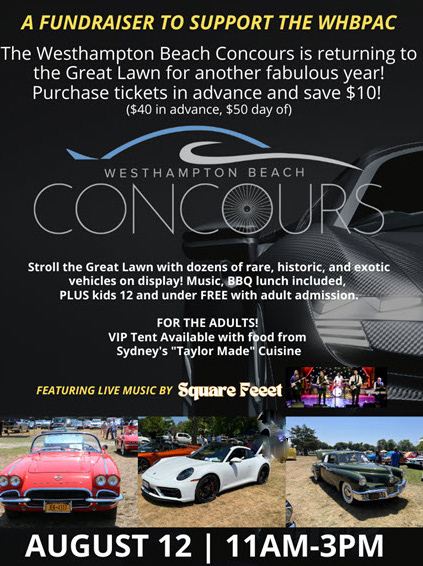 The Westhampton Beach Concours,&nbsp; A Fundraiser to Benefit WHBPA, Westhampton Beach, NY