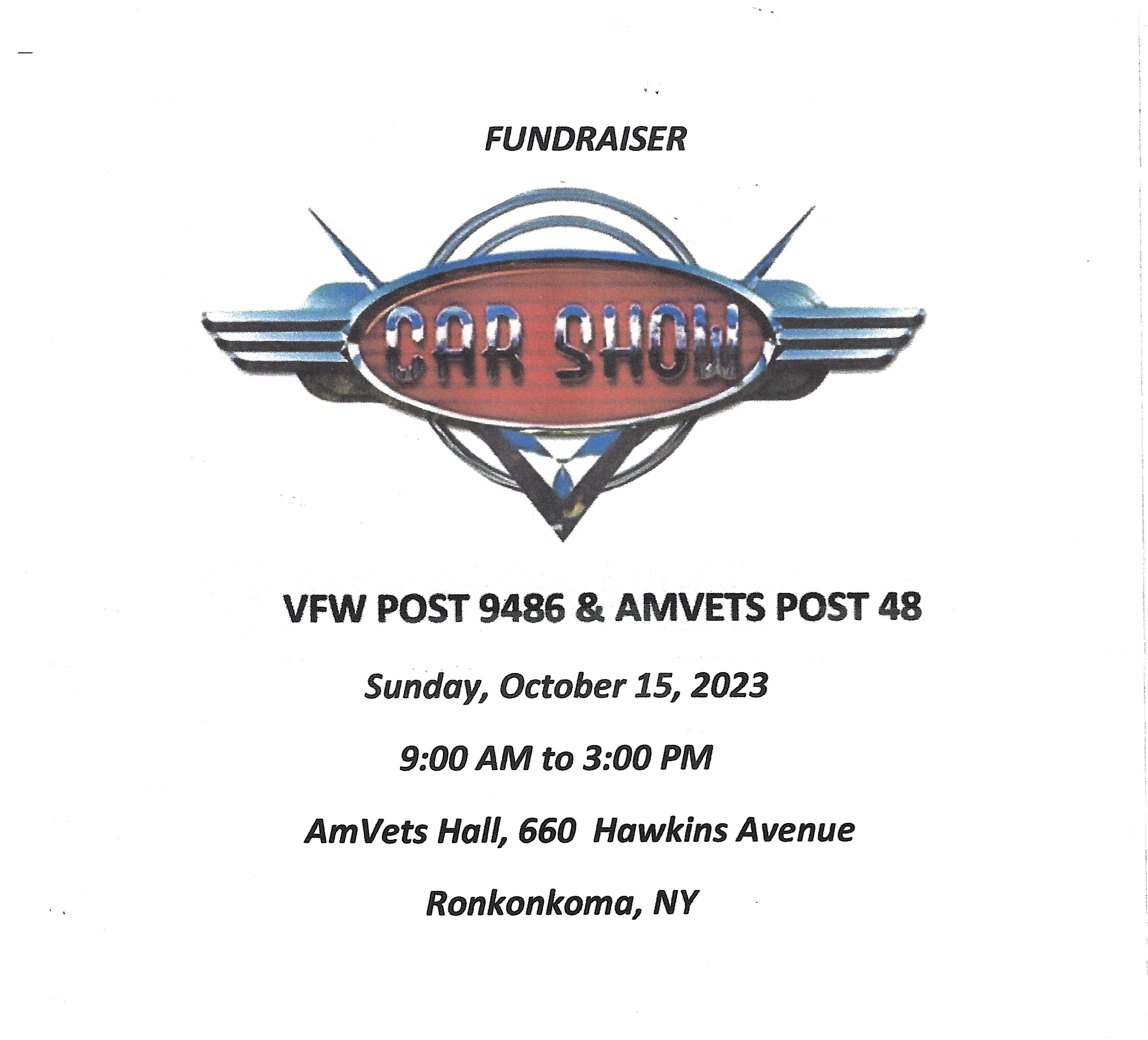 The VFW Post 9486 & AMVETS Post 48 Car Show & Fundraiser, Ronkonkoma, NY