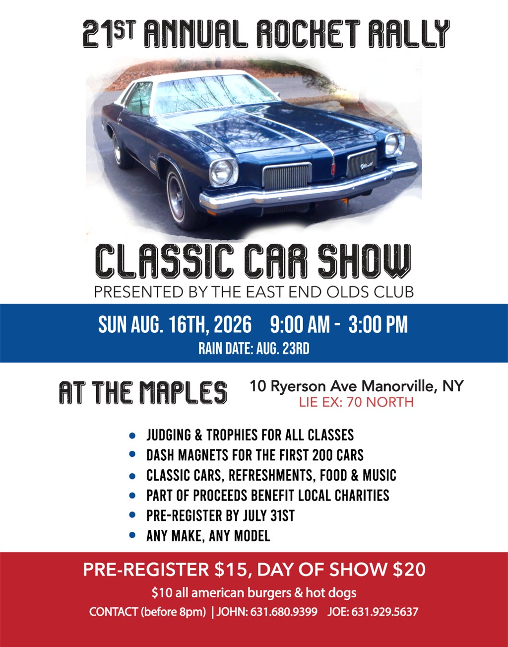 The 21st Annual Rocket Rally Classic Car Show, Manorville, NY