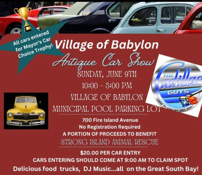 Village of Babylon Antique Car Show, Babylon, NY