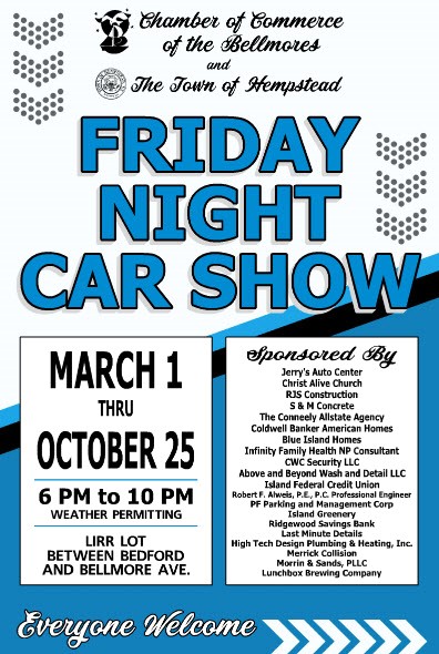 Friday Car Show In Bellmore, Bellmore, NY