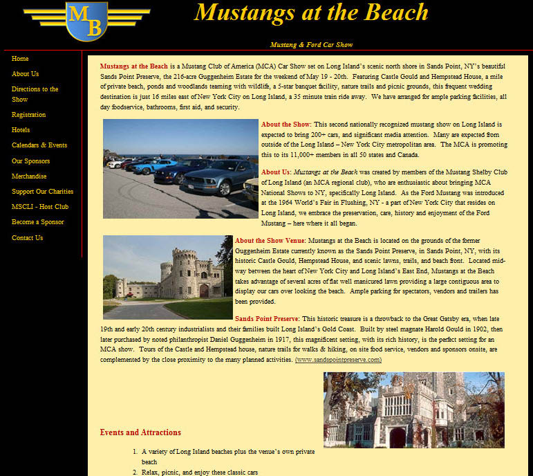 Mustangs at the Beach 2012- Sands Point, NY