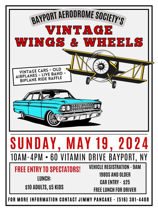 Vanderbilt Cup Races Bayport Aerodrome Society’s Vintage Wings