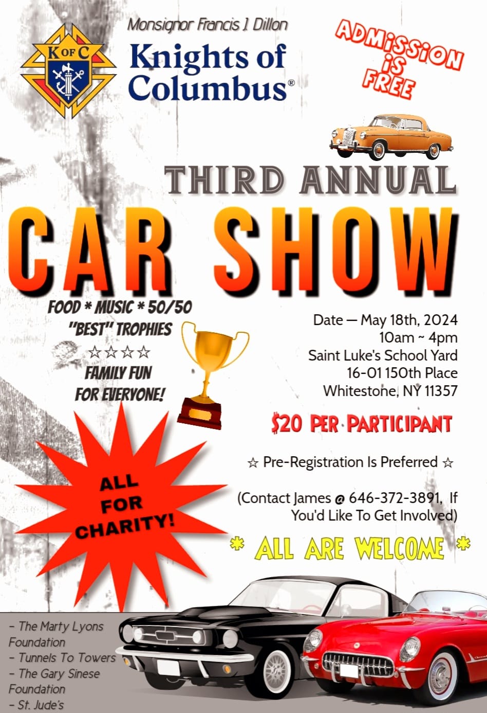 K of C  Third Annual Car Show, Whitestone, NY