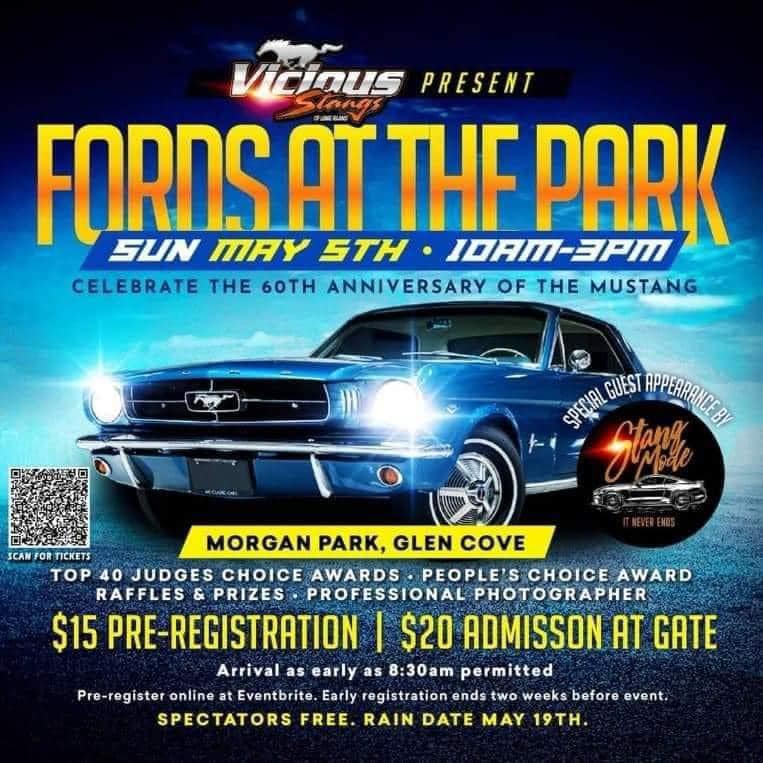 Vicious Stangs of LI Fords At The Park, Glen Cove, NY