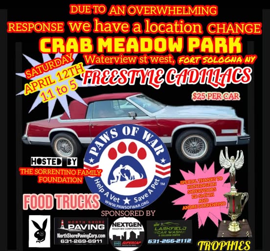 Paws For War Free Style Cadillacs Car Show, Ft. Salogna