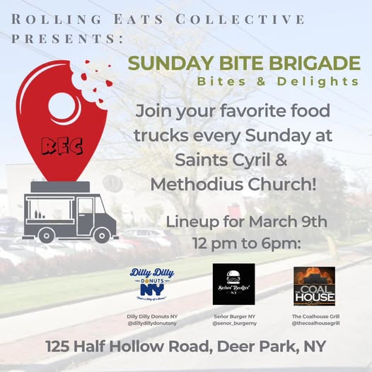 Rolling Eats Sunday Bite Brigade Food Truck Meet-Up, Deer Park, NY