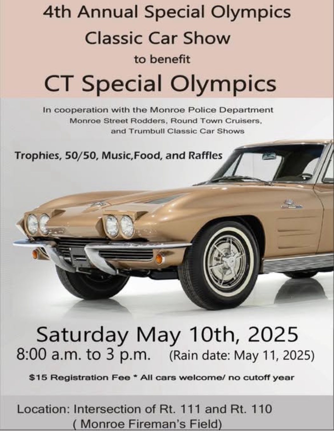 The 4th Annual Special Olympics Classic Car Show, Monroe, CT.