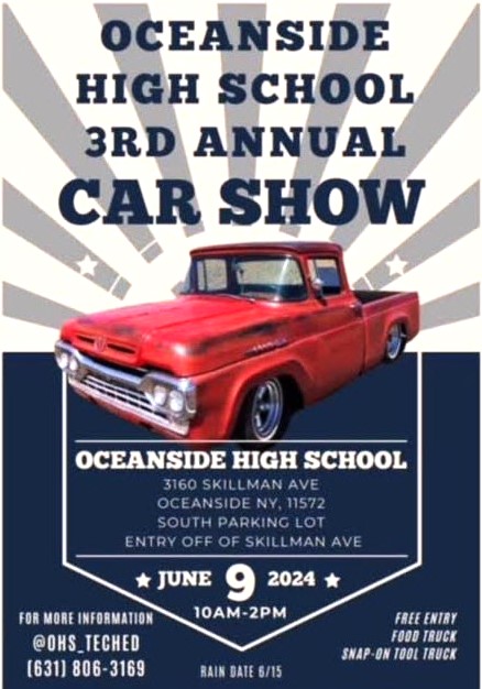 Oceanside High School 3rd Annual Car Show, Oceanside, NY