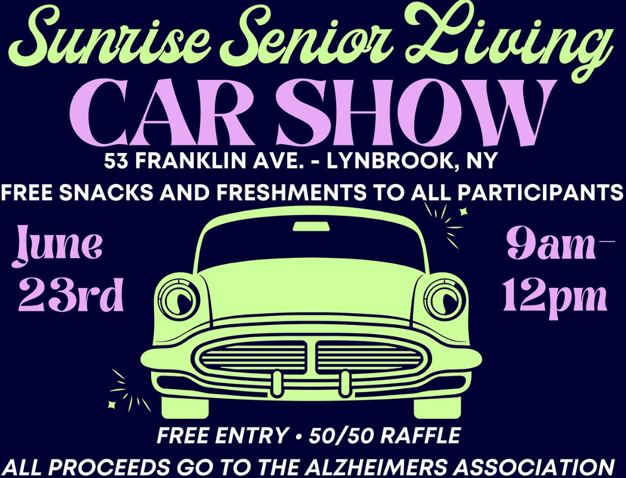 The Sunrise Senior Living Car Show, Lynbrook, NY