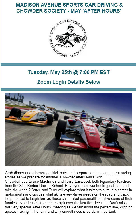 MASCDCS-May  ‘After Hours’ Event via Zoom