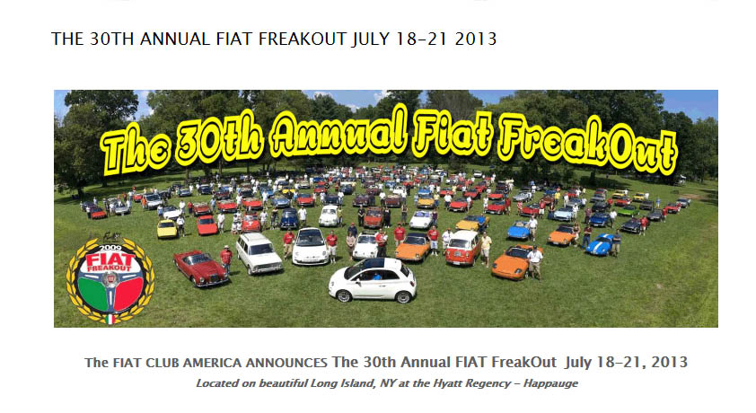 The 30th Annual Fiat Freakout, Hauppauge, NY & Old Westbury