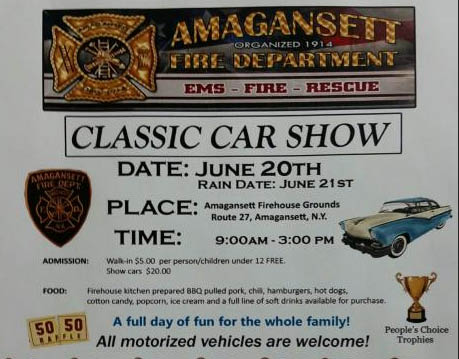 Armagansett Fire Department Classic Car Show, Armagansett, NY