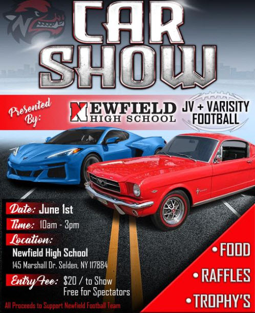 Newfield HS JV & Varsity Football Car Show, Selden, NY
