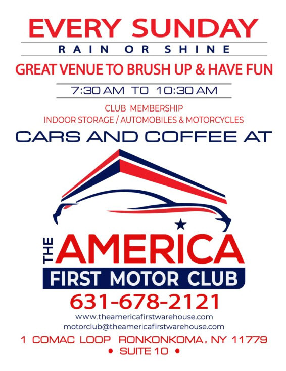 The America First Auto Club Cars & Coffee Meet, Ronkonkoma, NY