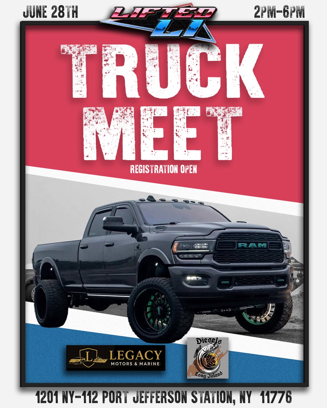 Lifted Long Island Truck Meet, Port Jefferson Station, NY
