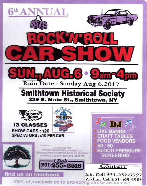 6th Annual Rock’N'Roll Car Show, Smithtown, NY