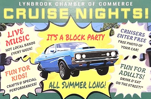 Lynbrook Chamber of Commerce Thursday Night Car Cruise & Meet, Lynbrook, NY
