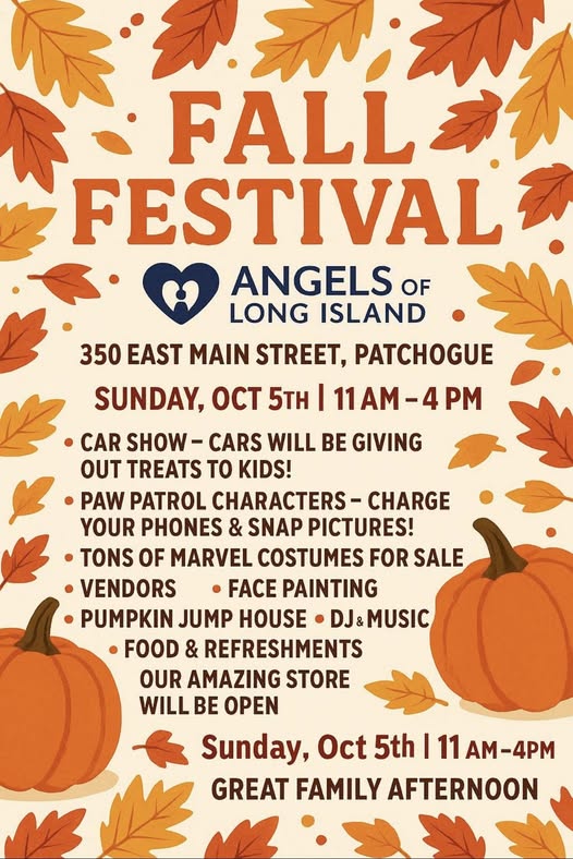 Angels of Long Island Fall Festival & Car Show, Patchogue, NY